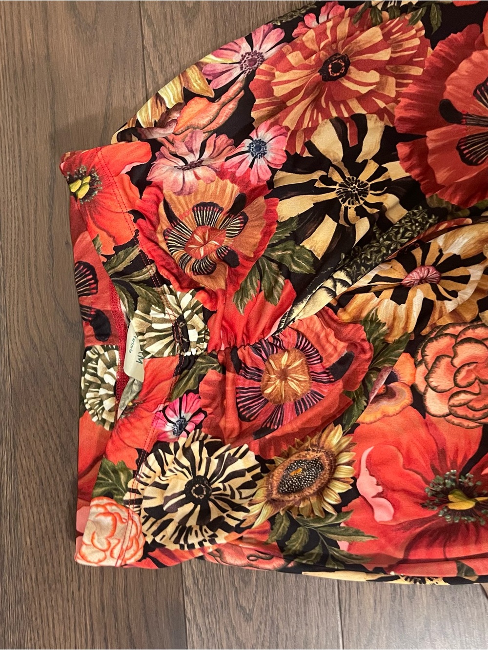 NWOT Farm Rio Ruched Midi Skirt - Picture 4 of 5